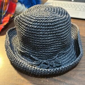 Villager by Liz Claiborne Blueish Grey Floppy Sun Hat